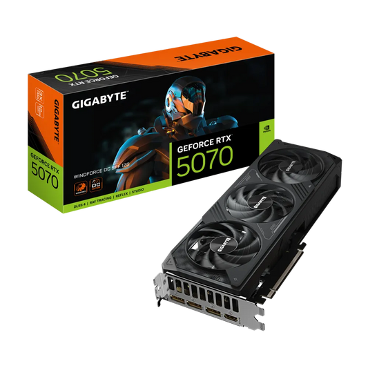 GIGABYTE GEFORCE RTX 5070 WINDFORCE 3X OC 12G
