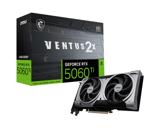 MSI GEFORCE RTX 5060 TI 16G VENTUS 2X OC PLUS