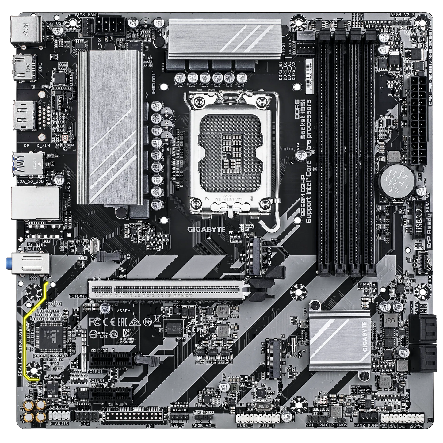 GIGABYTE B860M D3HP CORE ULTRA
