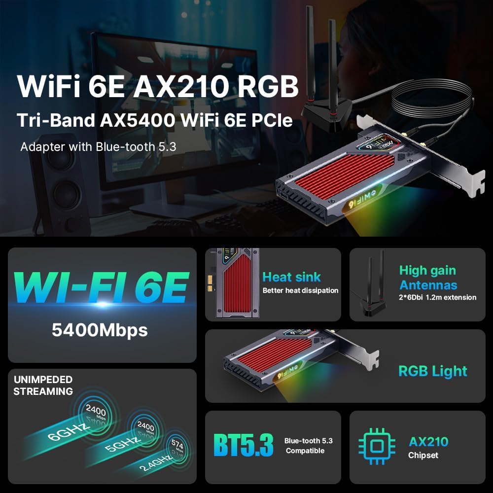 FENVI AX210 WIFI 6E PCI-E