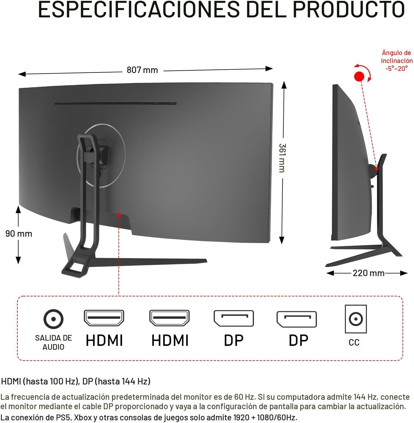 GAWFOLK ULTRAWIDE CURVO 34"