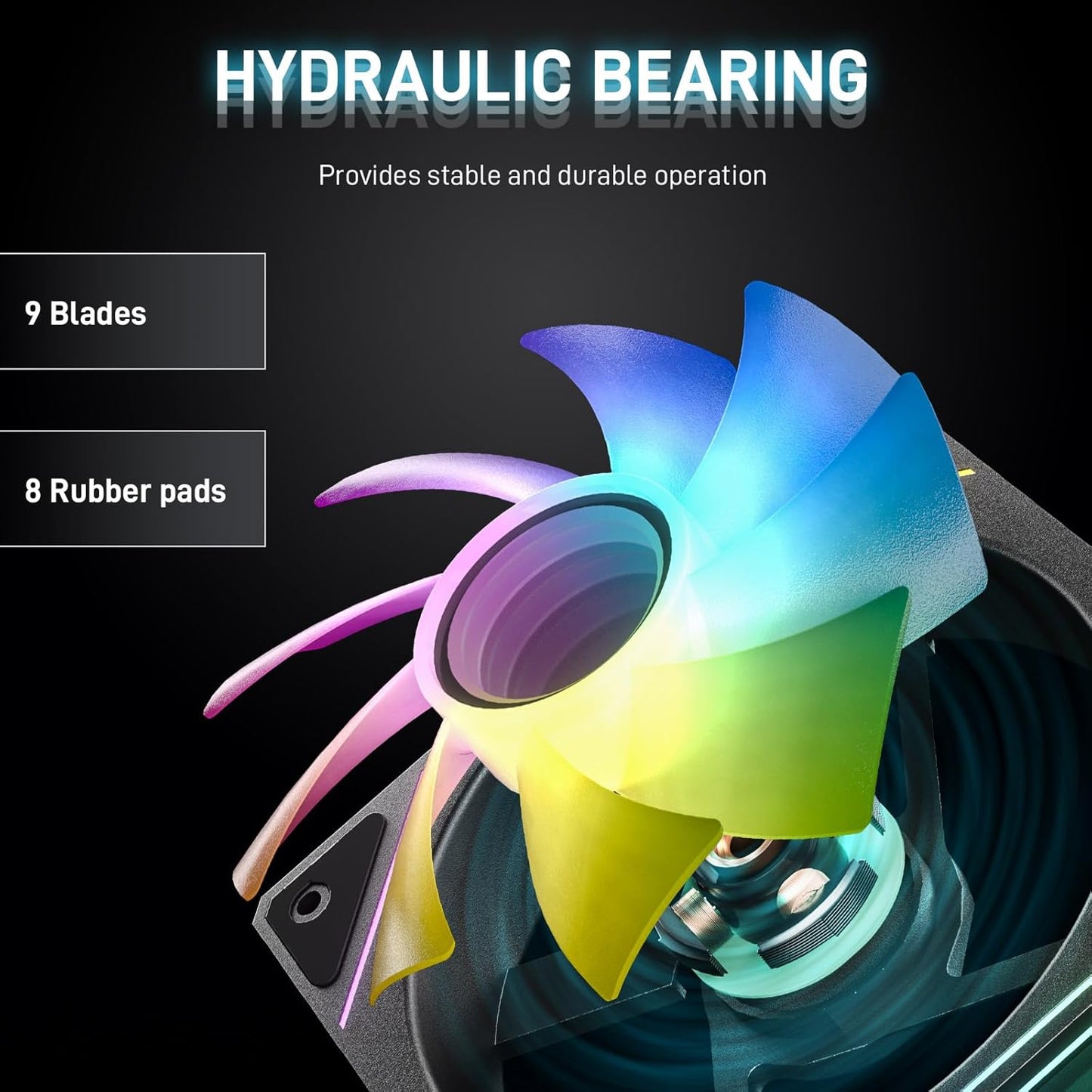 DARKROCK F120 FAN KIT RGB