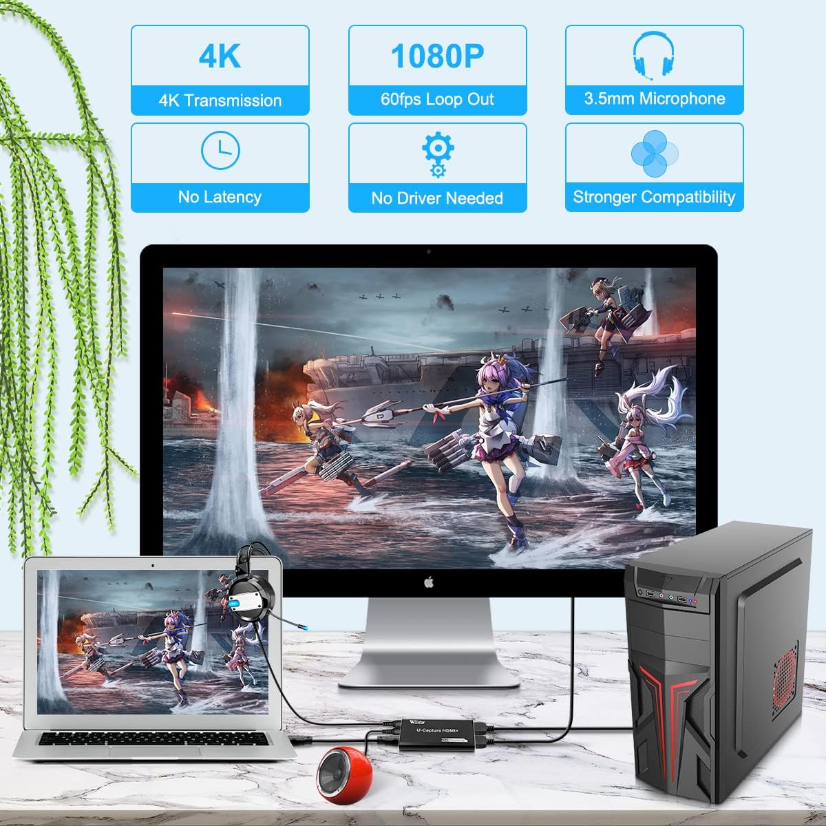 CAPTURA DE VIDEO 4K WSTAR