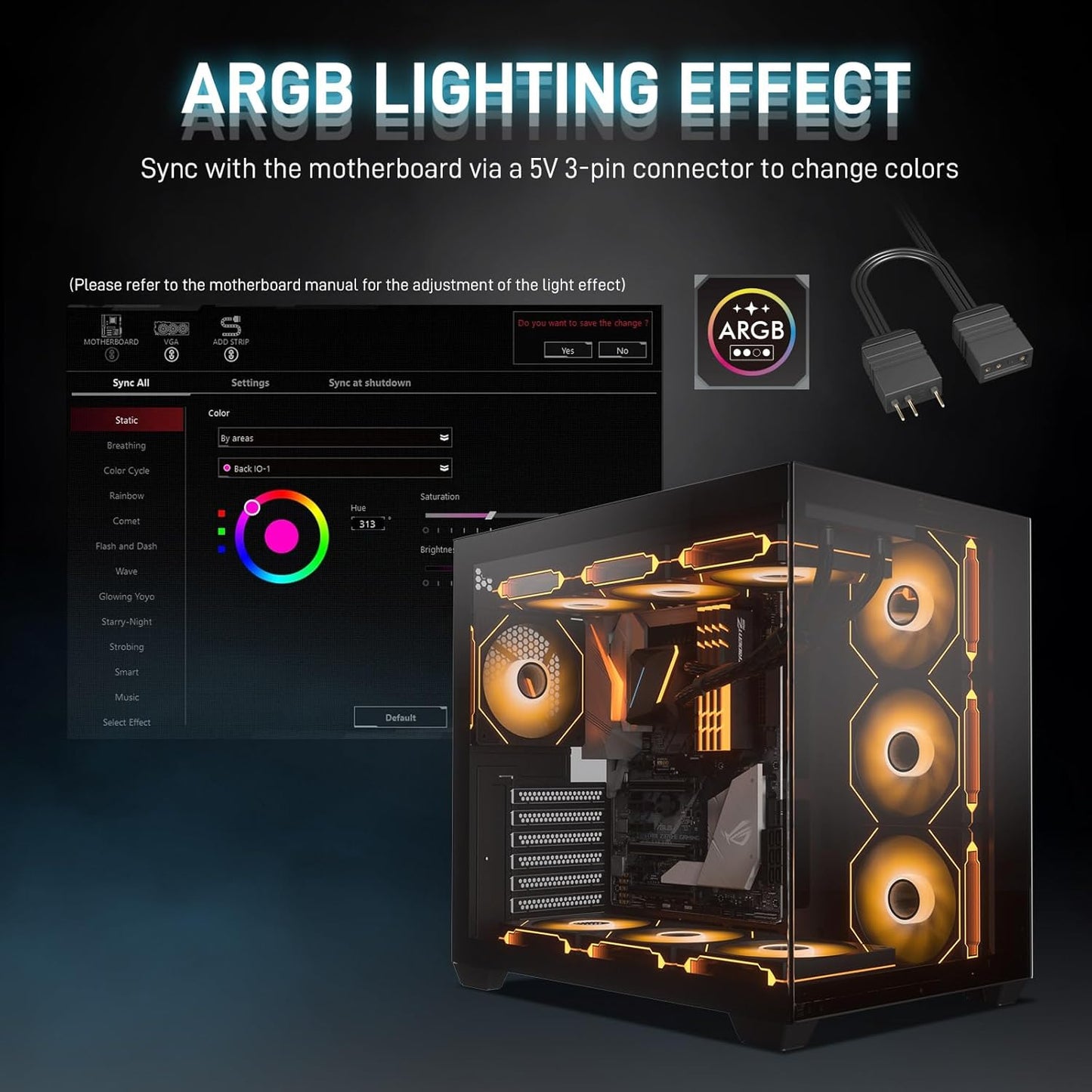 DARKROCK F120 FAN KIT RGB