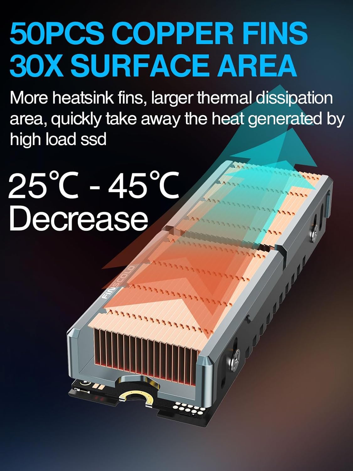 DISIPADOR JEYI M.2 2280 Q80 HEAT SINK