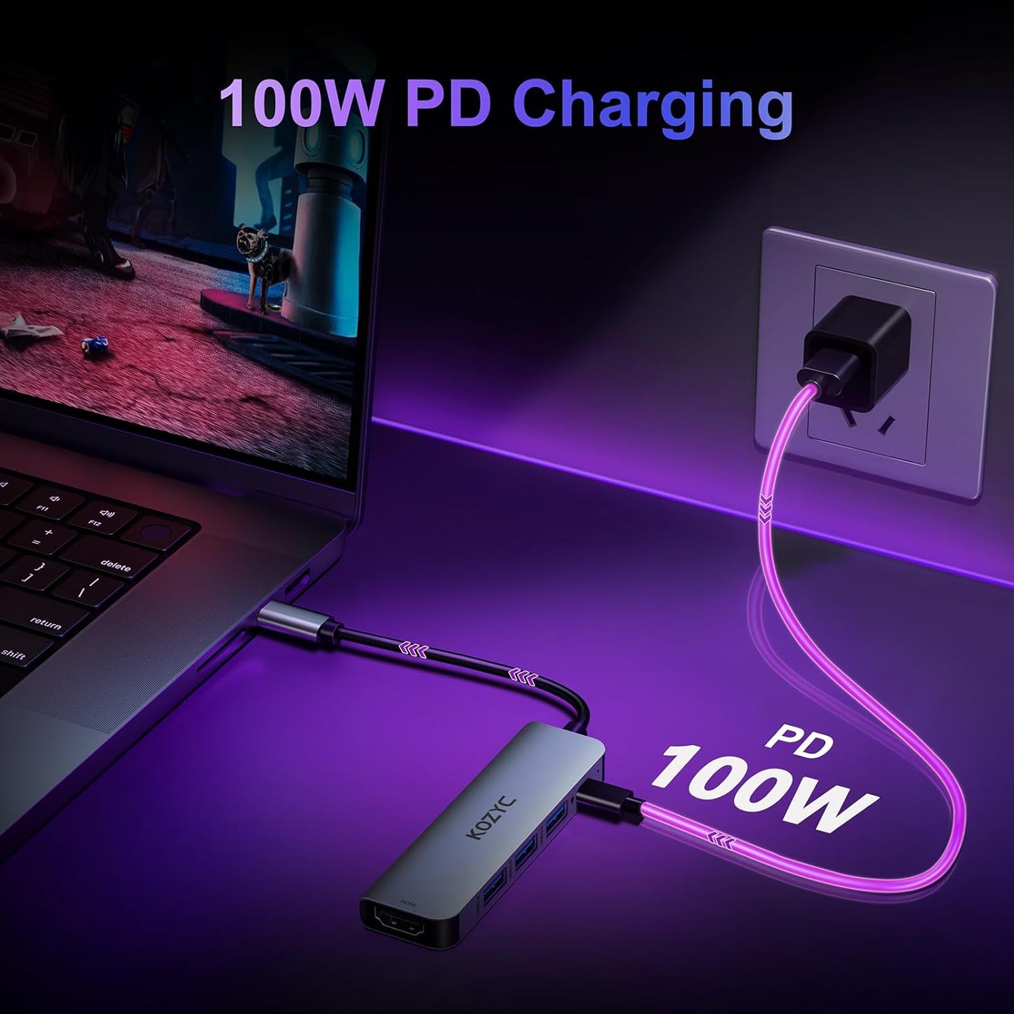 HUB USB-C KOZYC 5 EN 1