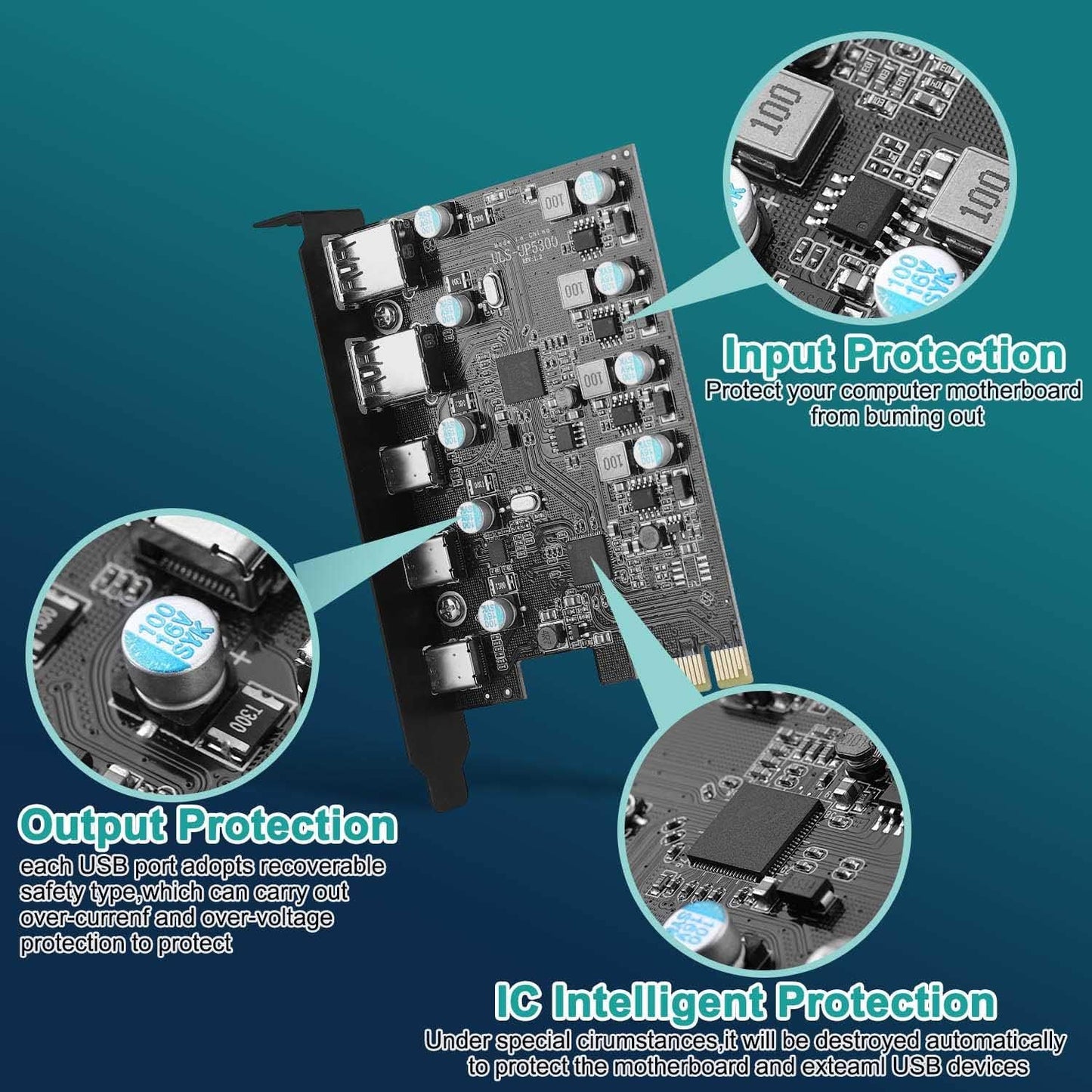 TARJETA ADAPTADORA PCI-E A USB