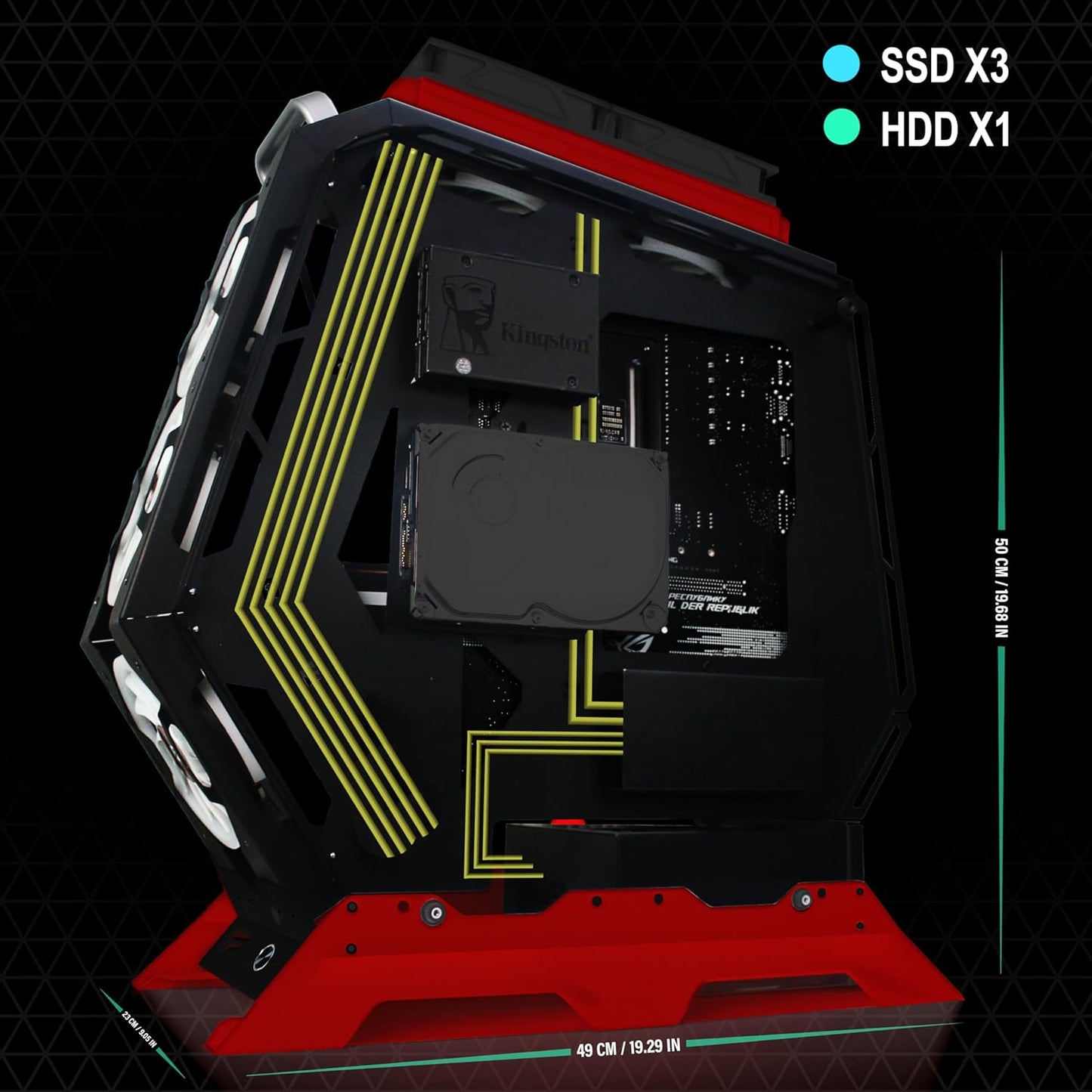 KEDIERS C570 MESH ROJO