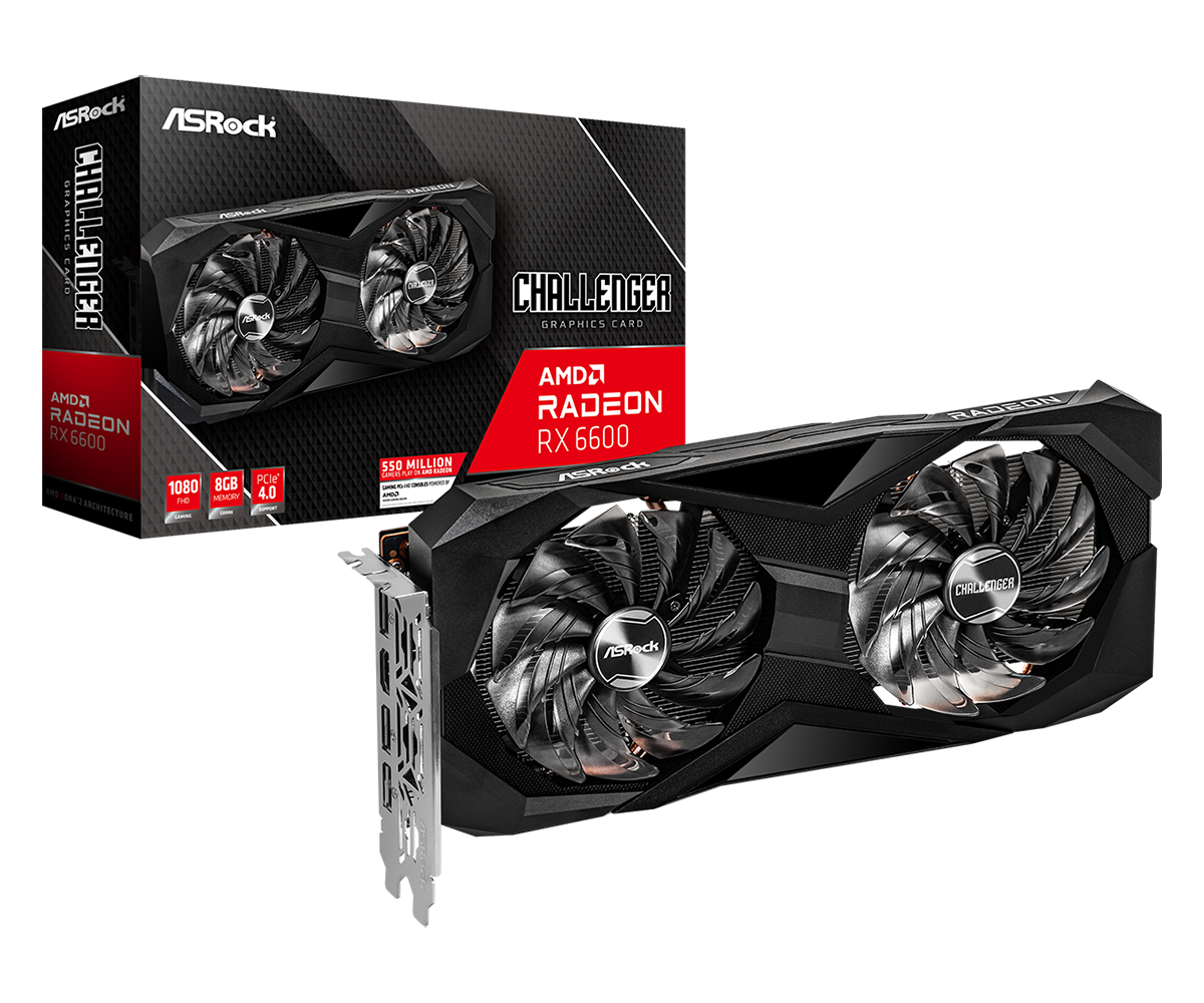 ASROCK RADEON RX 6600 CHALLENGER D 8GB