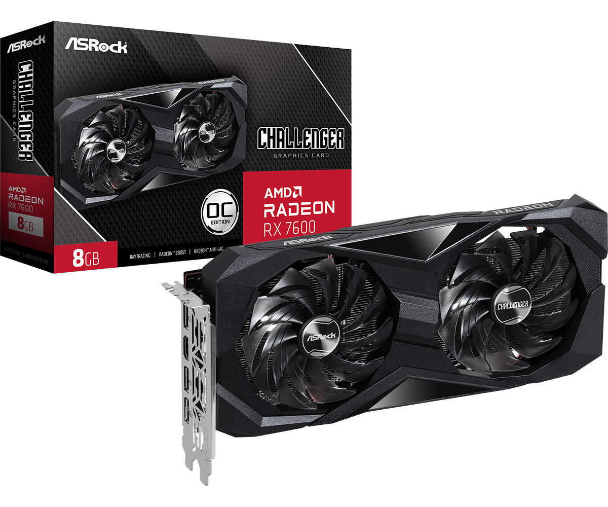 ASROCK RADEON™ RX 7600 CHALLENGER 8GB OC
