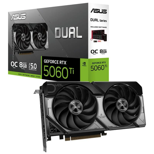 ASUS DUAL GEFORCE RTX™ 5060 TI OC EDITION 8GB GDDR7