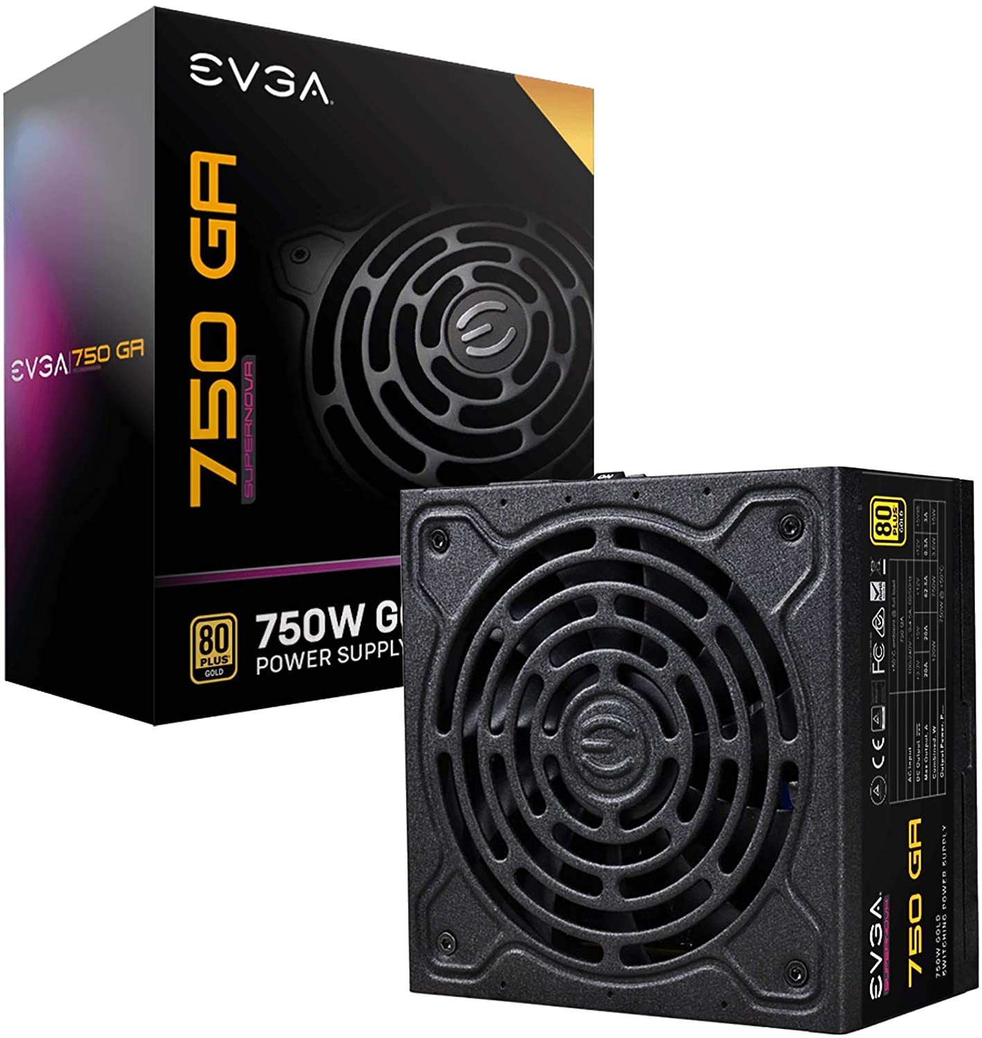 EVGA Supernova 750 GA, 80 Plus Gold