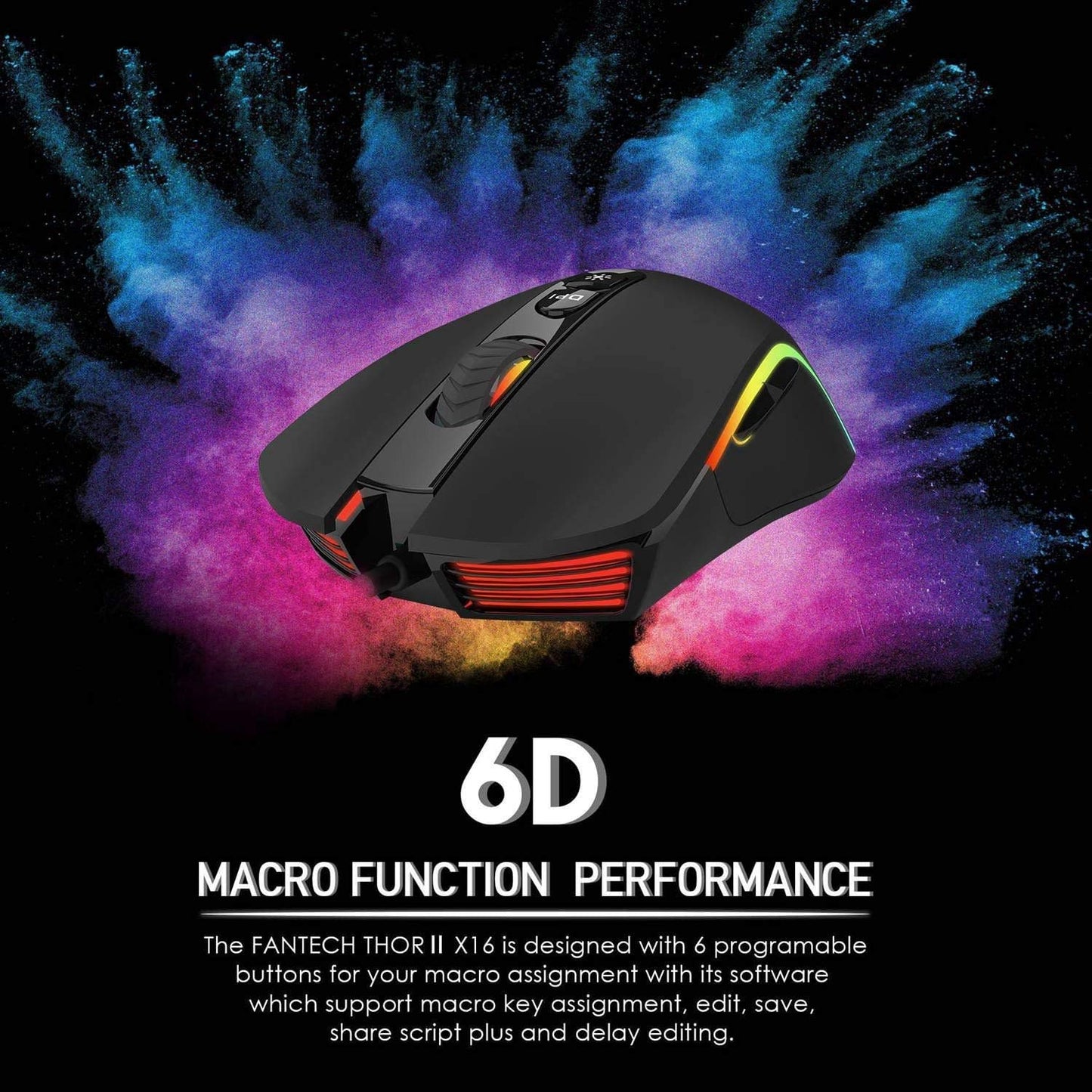 MOUSE ALAMBRICO FANTECH X16 THOR II