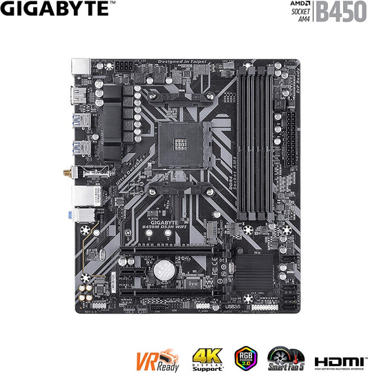 MB. GIGABYTE B450M DS3H