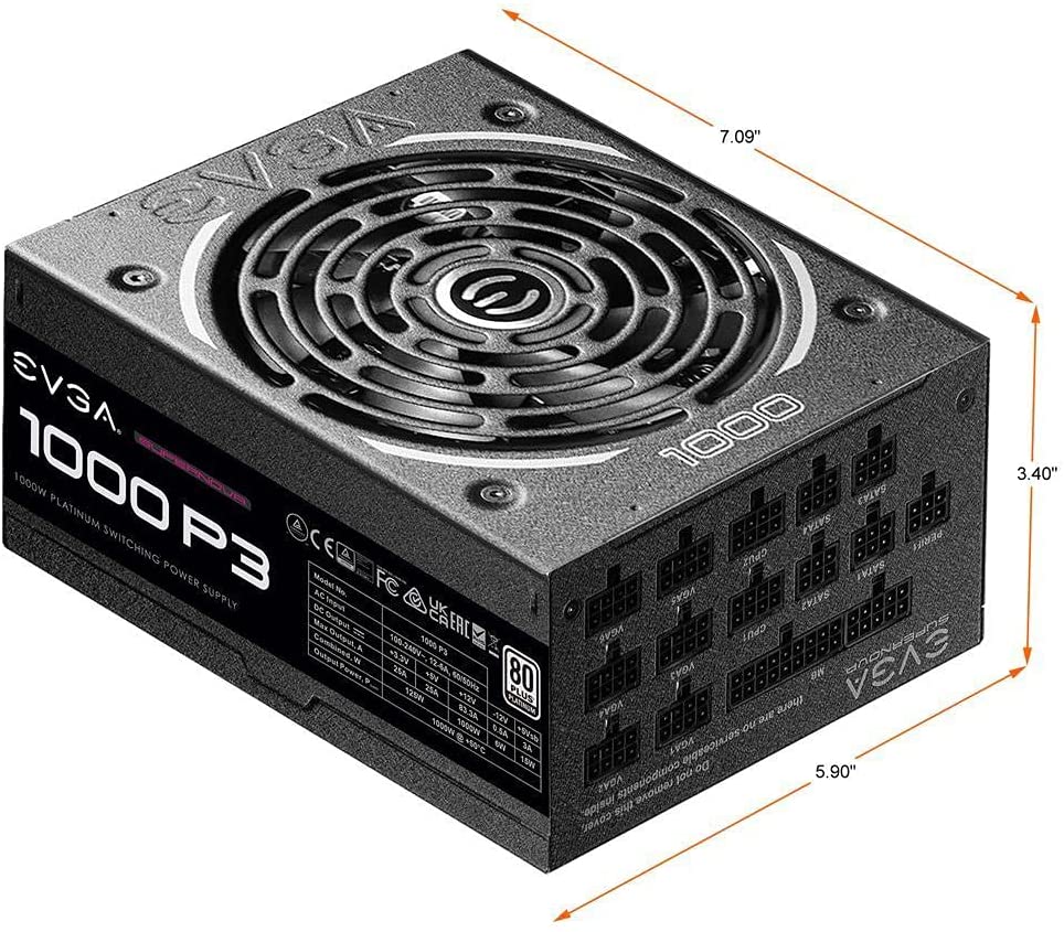 POWER SUPPLY EVGA 1000W 80+ P3 PLATINIUM