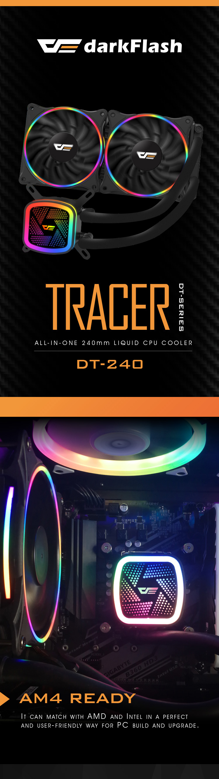 ENFRIAMIENTO LIQUIDO DARKFLASH TRACER DT240