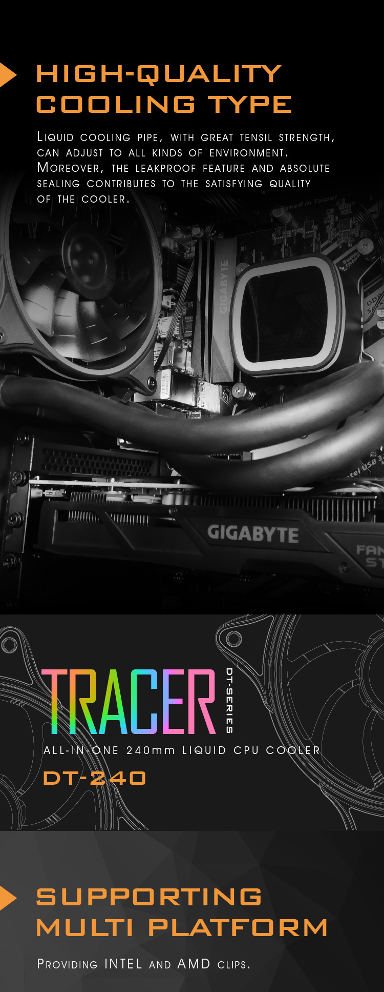 ENFRIAMIENTO LIQUIDO DARKFLASH TRACER DT240
