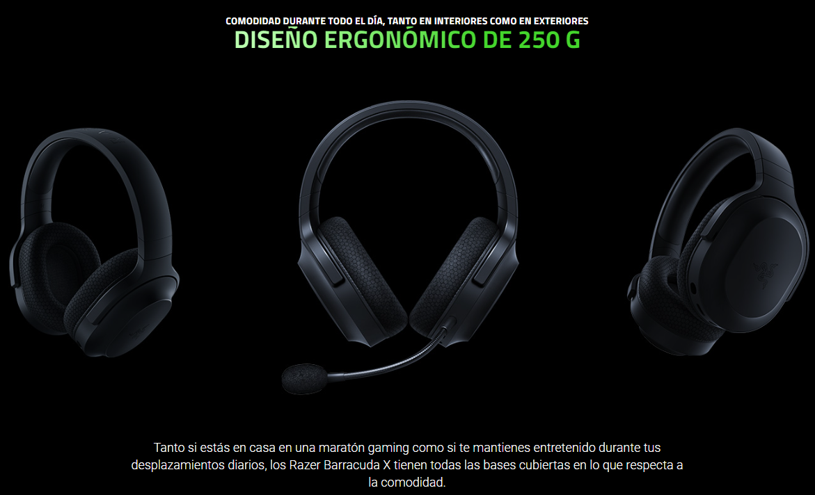 AUDIFONOS RAZER INALAMBRICOS BARRACUDA X