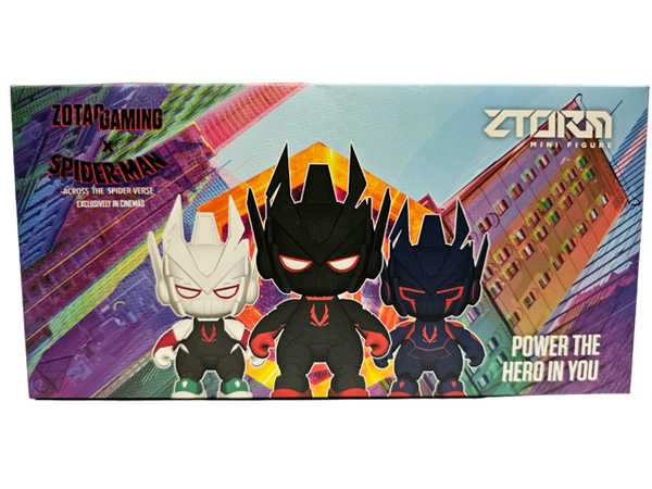 Figuras ZOTAC x Spider-Man Across the Spider-Verse 3 en 1
