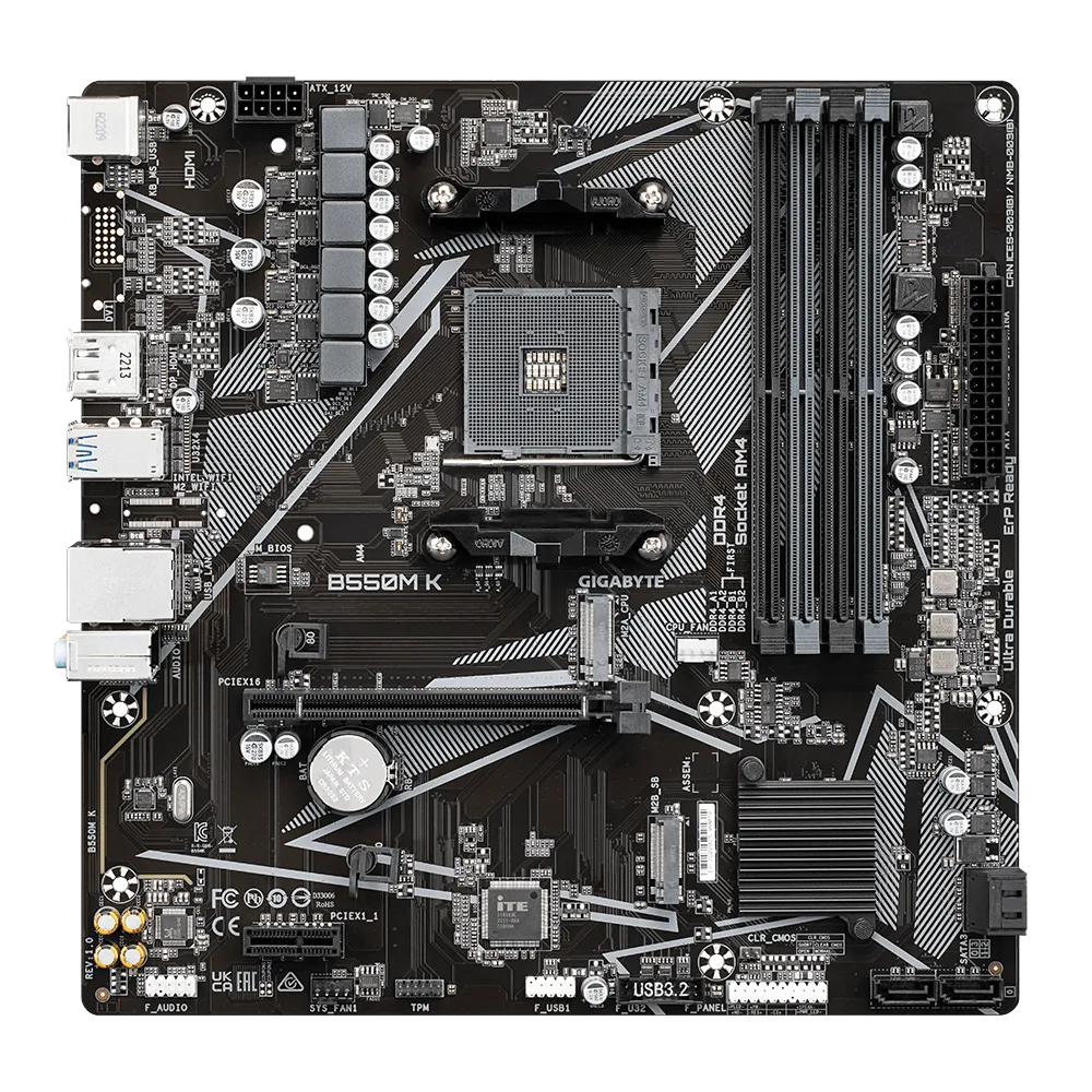 GIGABYTE B550M K (REV. 1.0)