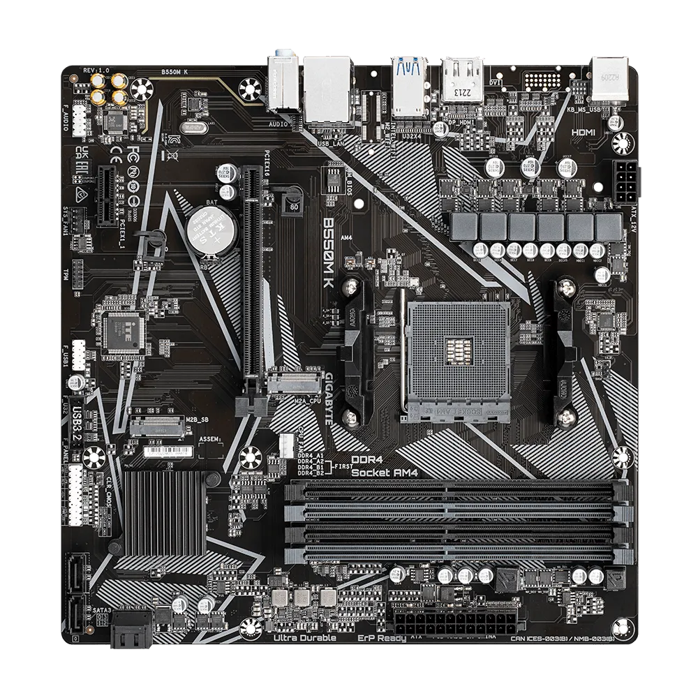 GIGABYTE B550M K (REV. 1.0)