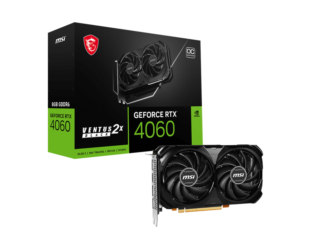 MSI GEFORCE RTX 4060 VENTUS 2X BLACK 8G OC
