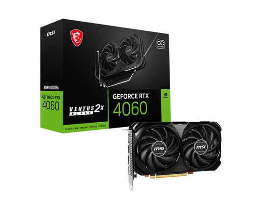 MSI GEFORCE RTX 4060 VENTUS 2X BLACK 8G OC