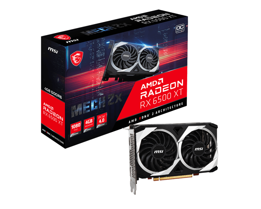 MSI RADEON RX 6500 XT MECH 2X 4G OC