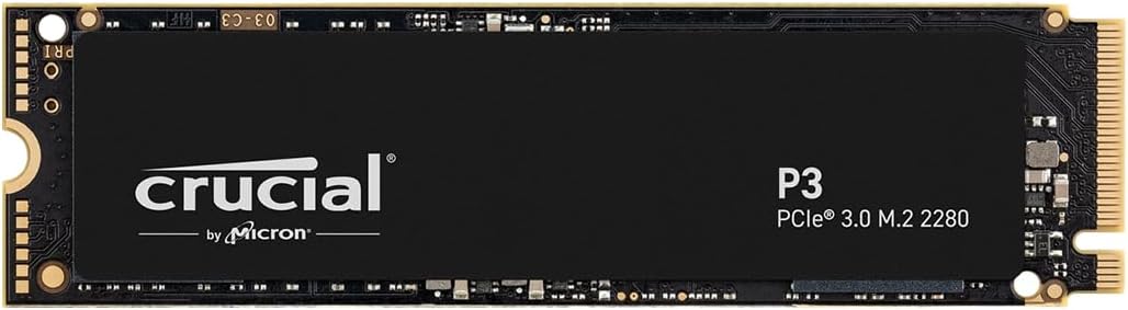 SSD Crucial P3 500GB NVMe