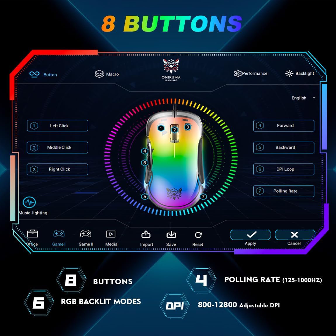 ONIKUMA GAMING CW925