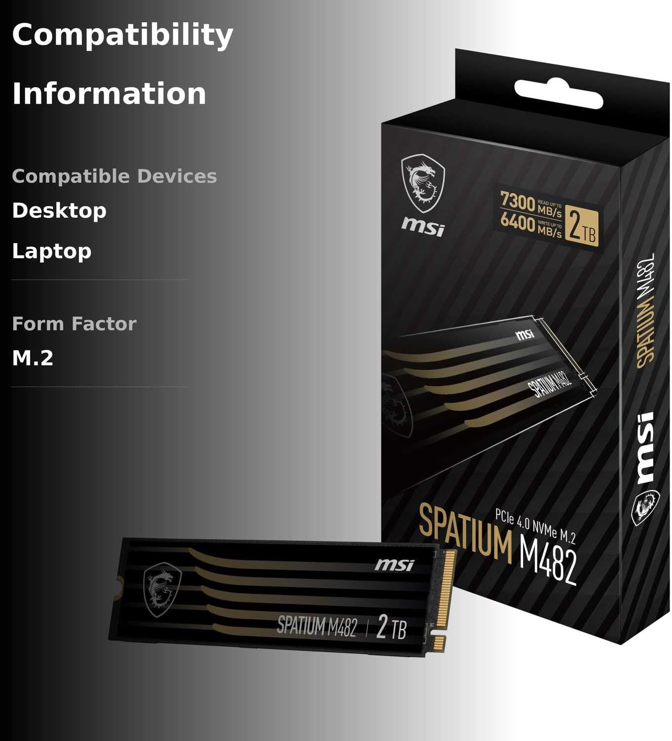 SSD MSI GAMING SPATIUM M482