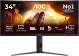 MONITOR AOC 34" CU34G4V 3440*1440 1500R 180HZ 0.5MS vista 2