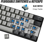 Abucow K61S 60% Gris (Switch Azul)