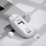 Mouse Inphic PM1BS Inalámbrico Tres Modos