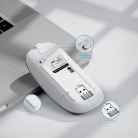Mouse Inphic PM1BS Inalámbrico Tres Modos