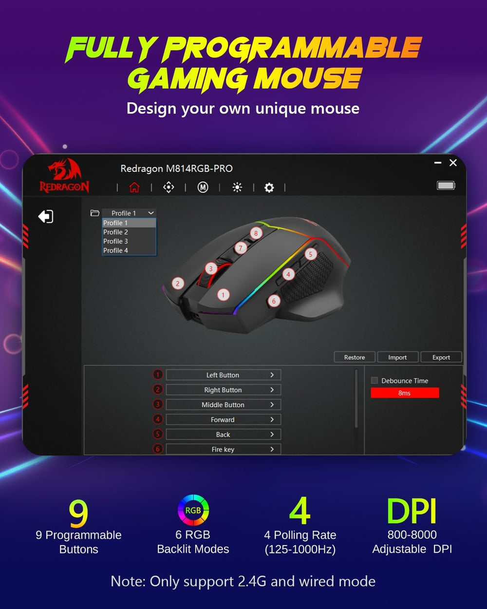 Redragon Axe Pro M814-PRO