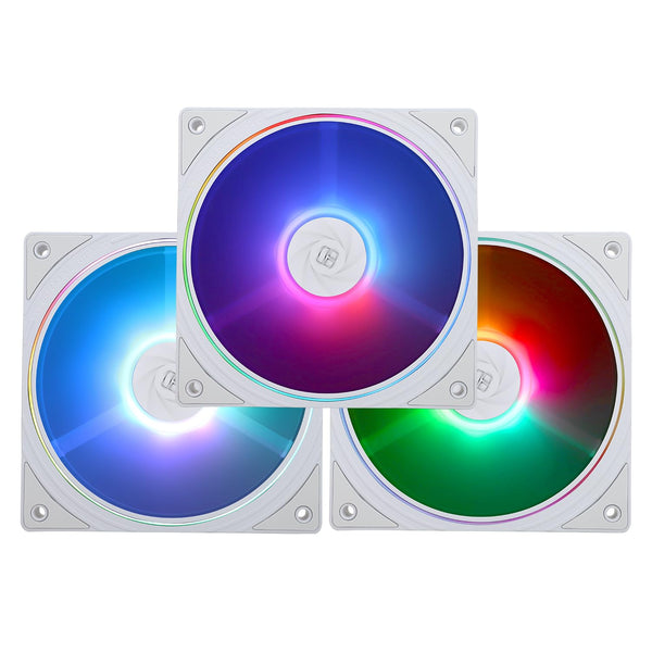 Kit 3 Ventiladores Thermalright TLS12 ARGB White