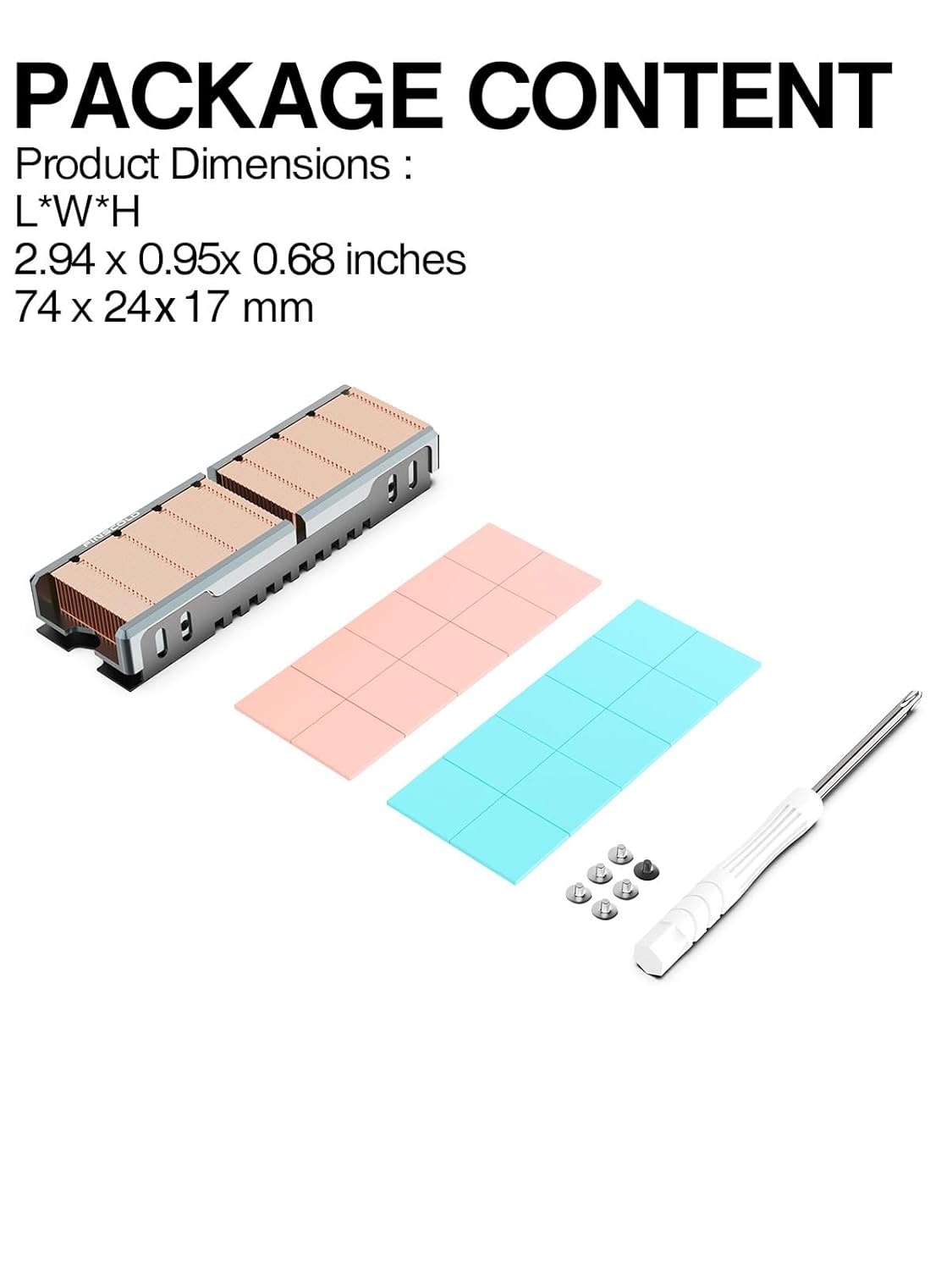 DISIPADOR JEYI M.2 2280 Q80 HEAT SINK