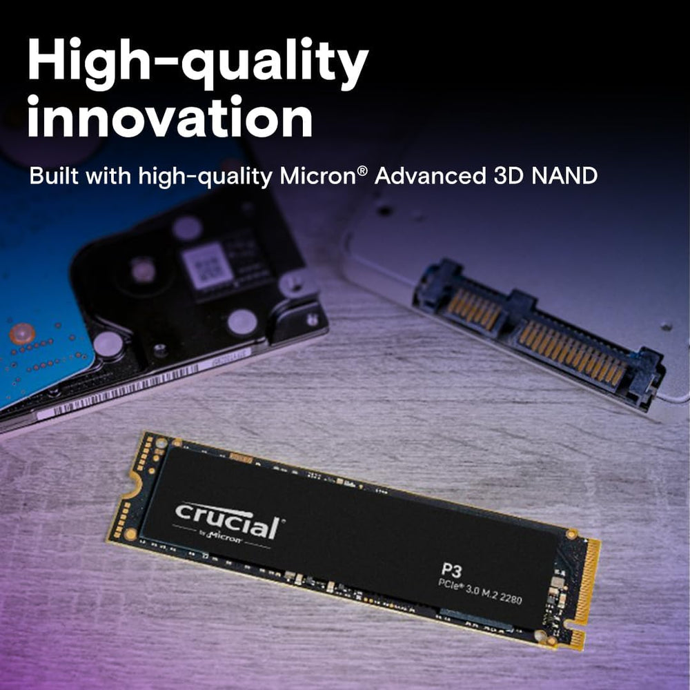 SSD Crucial P3 500GB NVMe