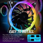 Kit 5 Ventiladores Empowered ARGB 120mm
