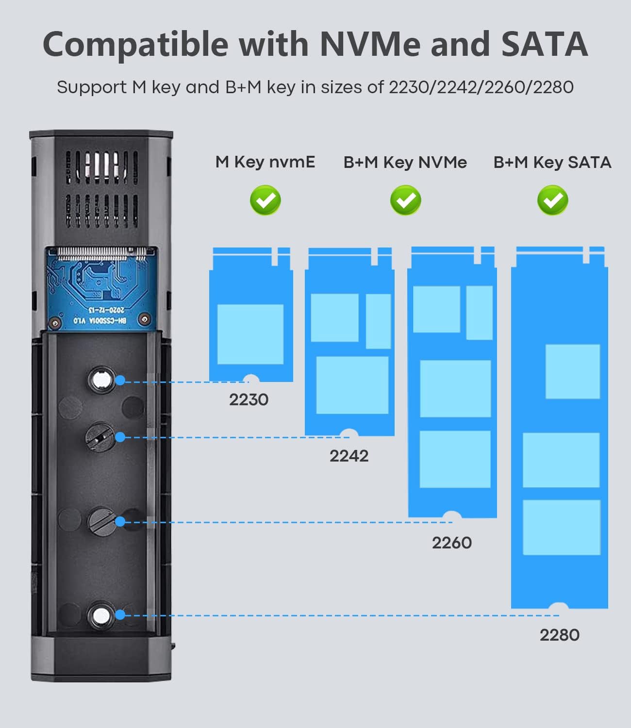 UANTIN M.2 DUAL-PROTOCOL ENCLOSURE