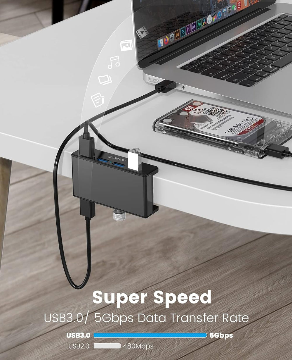 Hub Orico Clip 4 Puertos USB 3.0 MH4PU-P