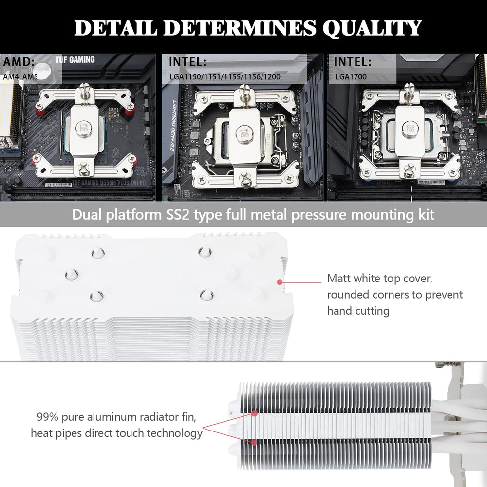 Disipador CPU Thermalright Assassin King 120 SE Blanco