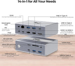 Rosewill RHUB-100W 14-en-1 USB-C