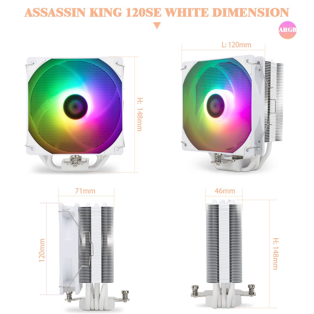 Disipador CPU Thermalright Assassin King 120 SE Blanco