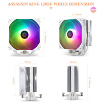 Disipador CPU Thermalright Assassin King 120 SE Blanco