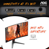 MONITOR AOC 27" CQ27G4H QHD 2K 1500R 180HZ 0.5 MS vista 5