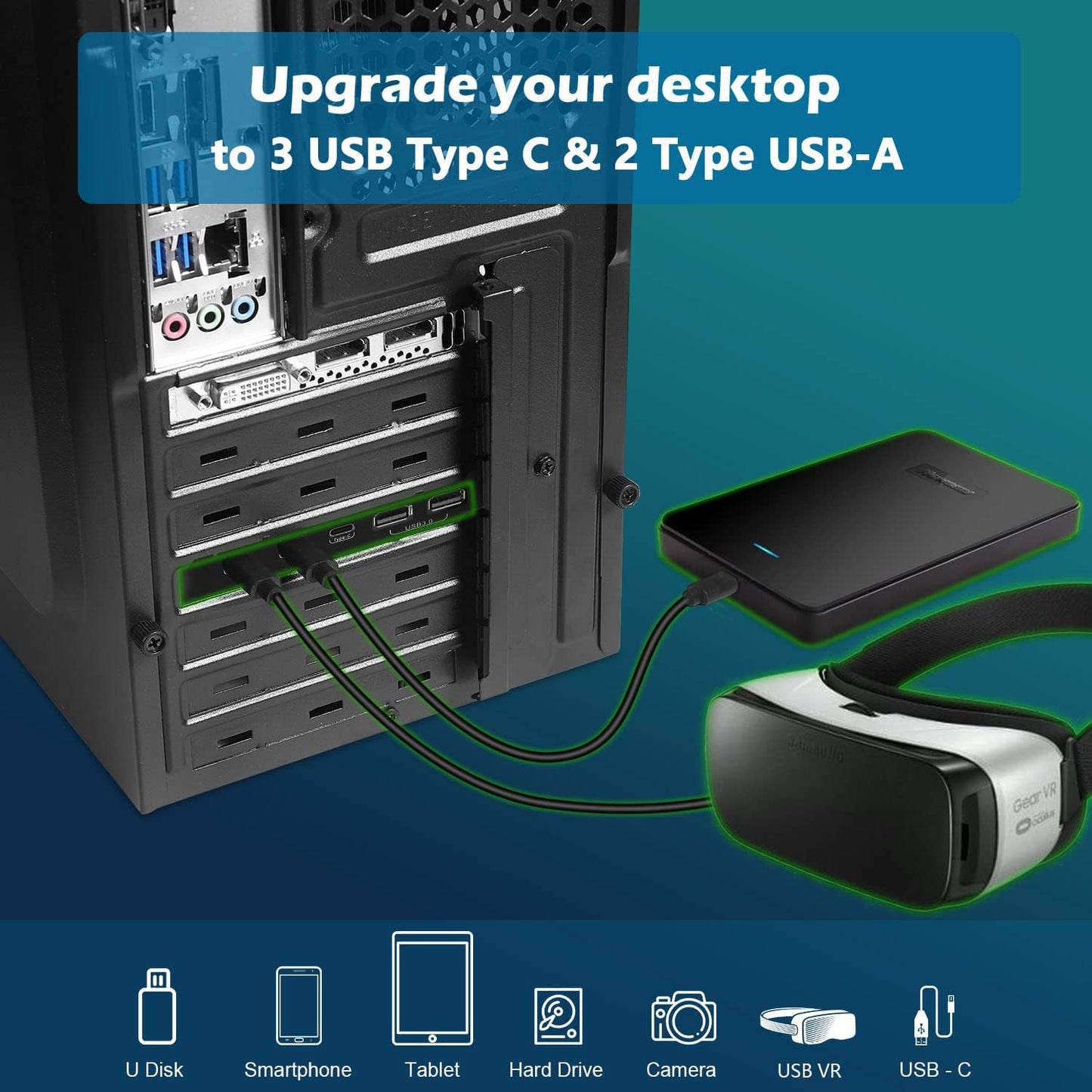 TARJETA ADAPTADORA PCI-E A USB