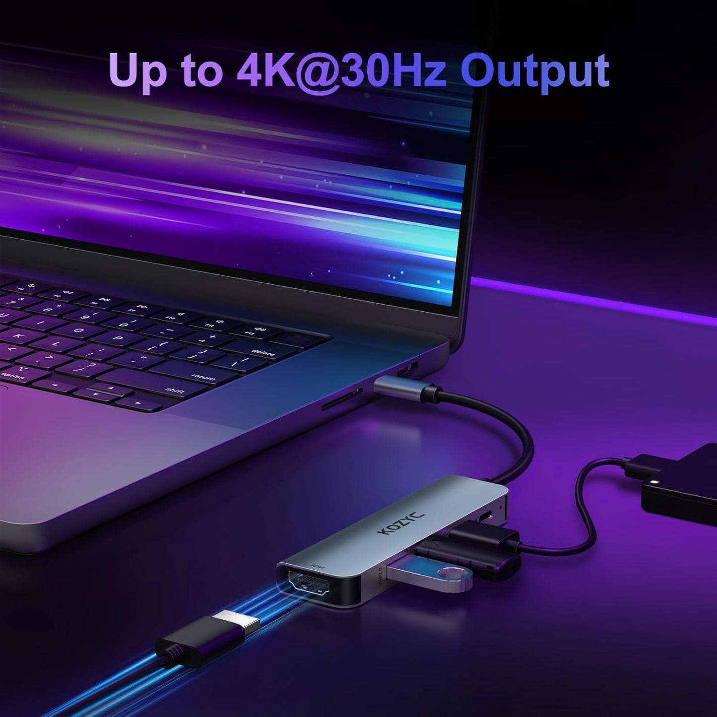 HUB USB-C KOZYC 5 EN 1