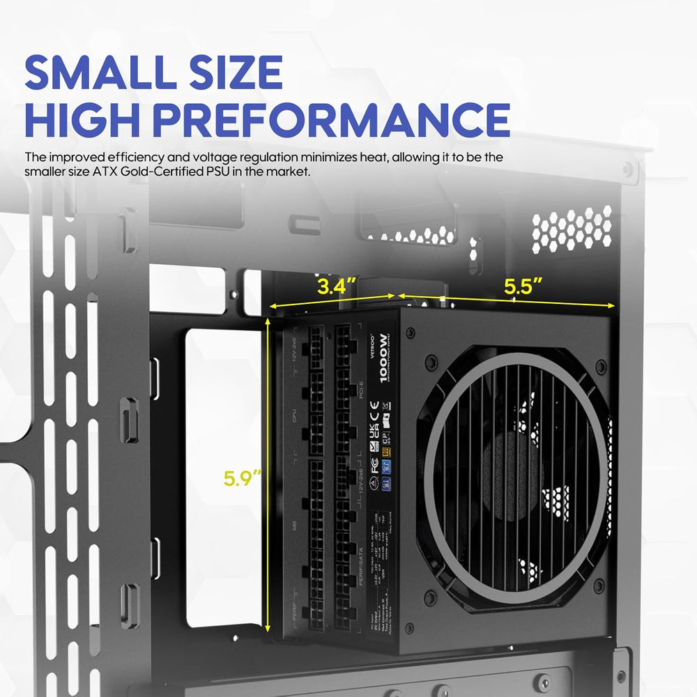 GV1000 1000W 80+ Gold Full Modular